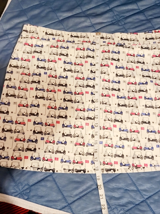 Izod Golf Pants - Izod White Golf Cart Print Golf/pickleball Skort Size 14